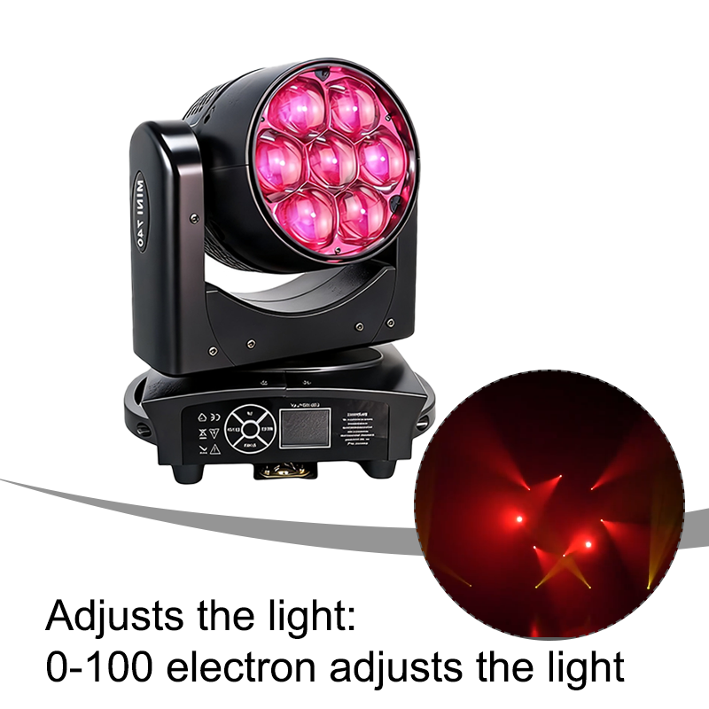 7x40W zoom Led moving head lights