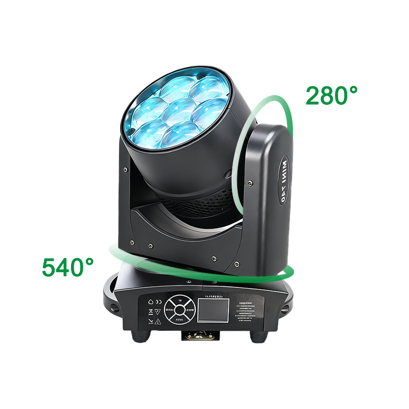 7x40W zoom Led moving head lights