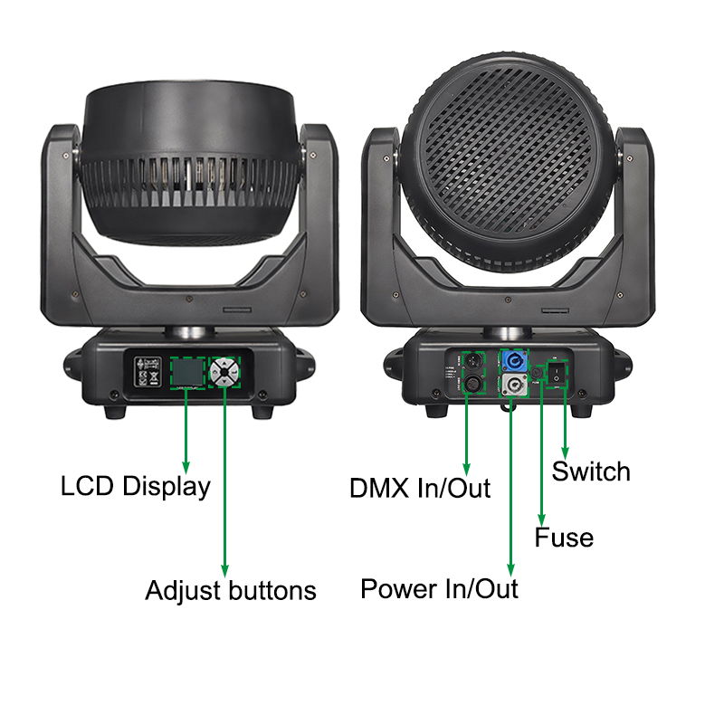 Igracelite 37X15W K20 4in1 Zoom Beam Moving Head