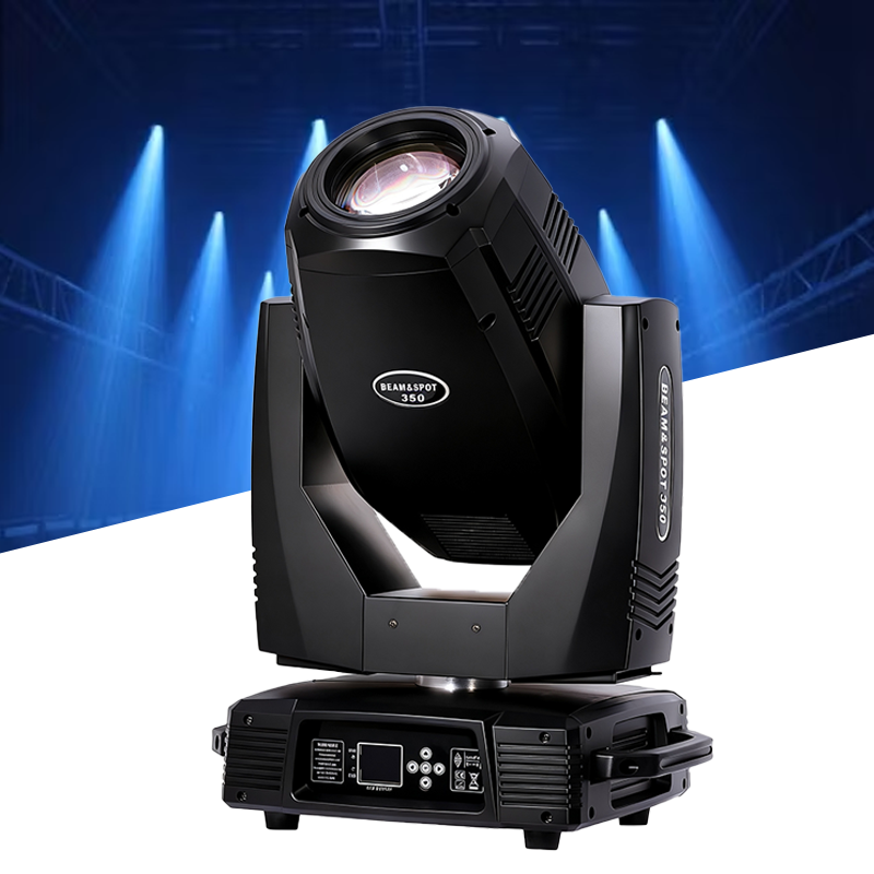 Igracelite 350W 17R Beam Moving Head Light Professional Stage Lighting Fixture with Zoom Focus 2.5°-38°, 13 Colors, Dual Prism, Frost, DMX512 RDM, DJ Concert Theater Light