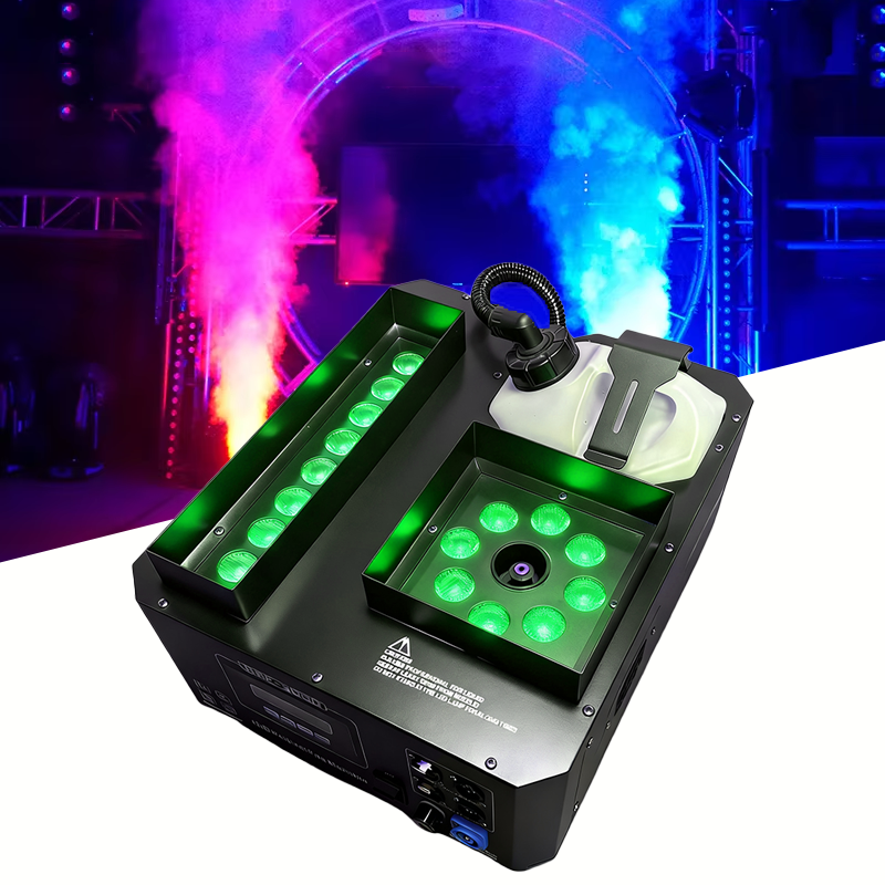 Igracelite Smoke Machine 3000W Professional Stage Fog Machine, Vertical Fog Jet with DMX512 Remote Control, Indoor IP20 & Outdoor IP65 Models, High Output for DJ Wedding Concert Festival Stage Effects