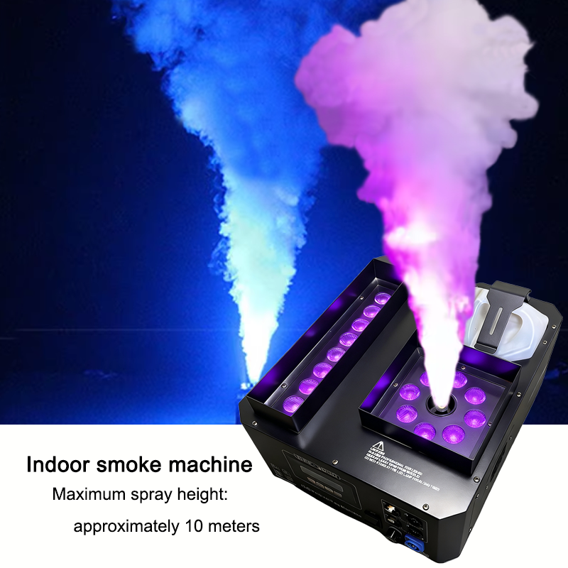 Igracelite Smoke Machine 3000W Professional Stage Fog Machine, Vertical Fog Jet with DMX512 Remote Control, Indoor IP20 & Outdoor IP65 Models, High Output for DJ Wedding Concert Festival Stage Effects