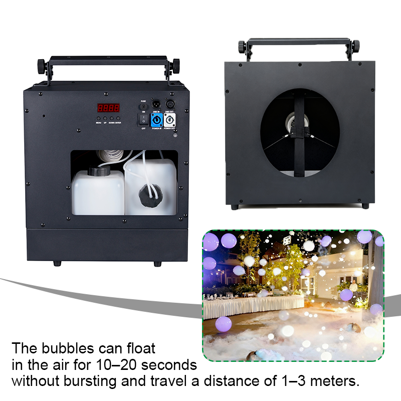 Igracelite 900W Giant Smoke Bubble Machine DMX512 Stage Effect Smoke Bubble Machine Professional Large Floating Smoke Bubble Maker 4 Channel Remote Control for Events DJ Clubs Weddings Concerts Parties