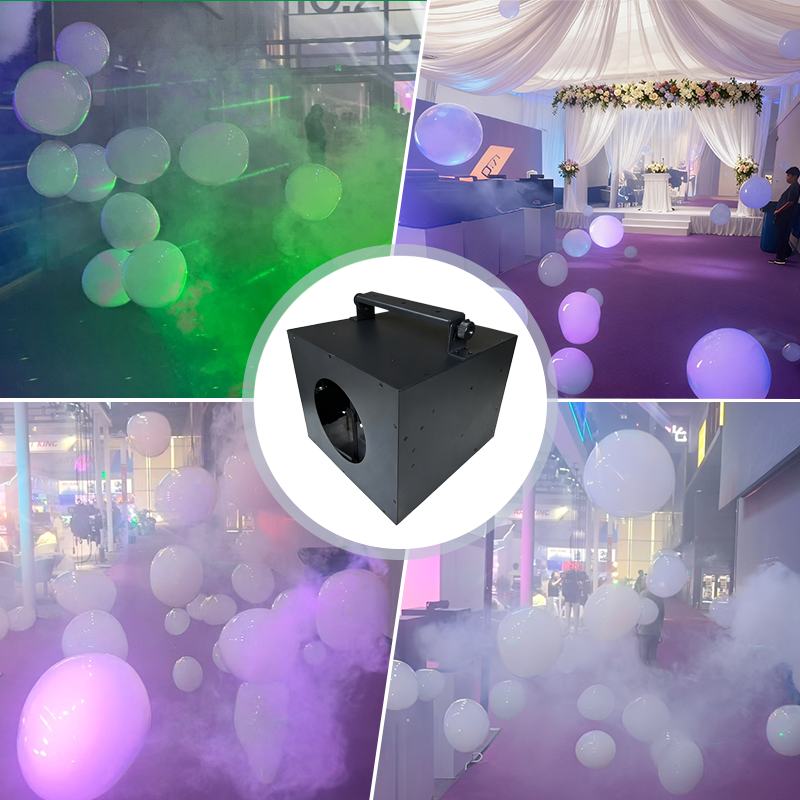 Igracelite 900W Giant Smoke Bubble Machine DMX512 Stage Effect Smoke Bubble Machine Professional Large Floating Smoke Bubble Maker 4 Channel Remote Control for Events DJ Clubs Weddings Concerts Parties