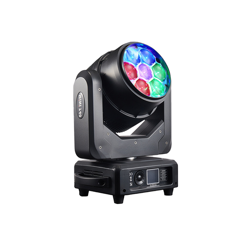 Igracelite 350W LED Moving Head 7x40W RGBW 4 in 1 Bee Eye Zoom Wash Beam Stage Light DMX512 Professional DJ Club Event Lighting