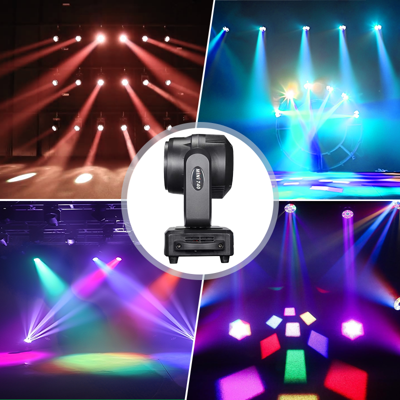 Igracelite 350W LED Moving Head 7x40W RGBW 4 in 1 Bee Eye Zoom Wash Beam Stage Light DMX512 Professional DJ Club Event Lighting