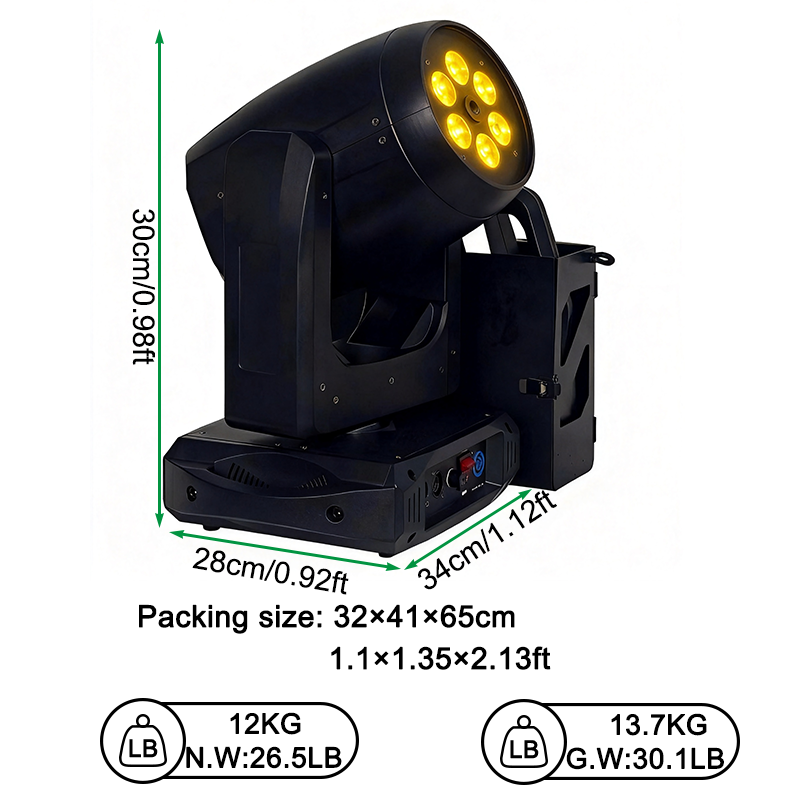 Igracelite 2000W LED Moving Head Fog Machine, DMX512 Stage Smoke Machine with LCD Controller, 25000 CFM Fog Output, RGB LED Lighting Effect for DJ Club Event Party