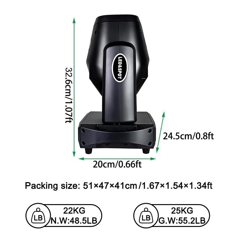 100w led spot gobo moving head light