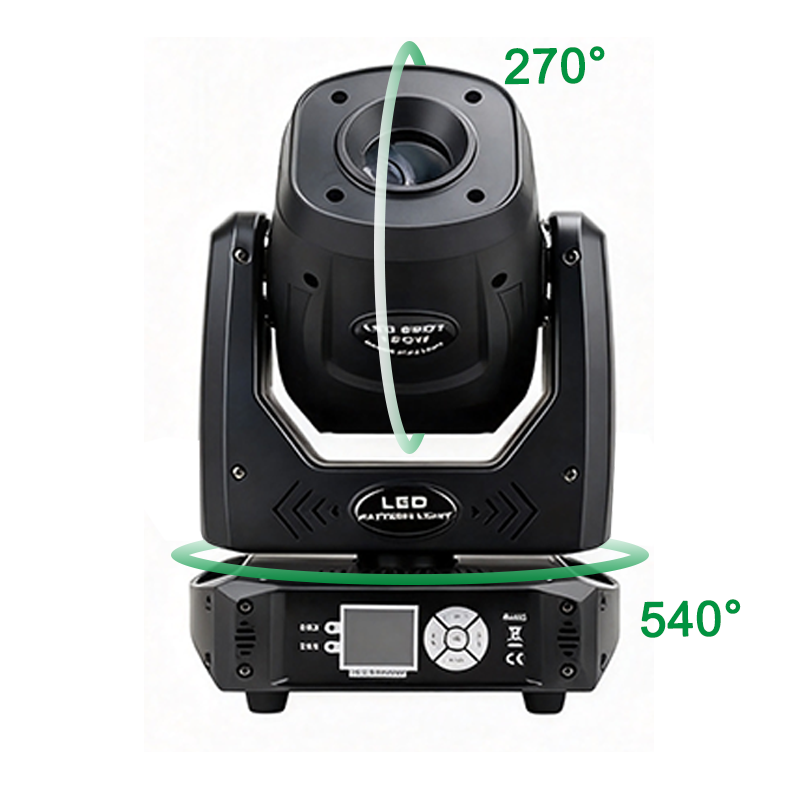 Igracelite 100W LED Moving Head Light 8000LM Gobo Spot Stage Lighting with 5 Face Prism DMX 14CH for Events & Shows