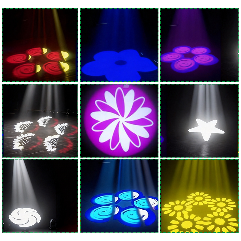 Igracelite 100W LED Moving Head Light 8000LM Gobo Spot Stage Lighting with 5 Face Prism DMX 14CH for Events & Shows