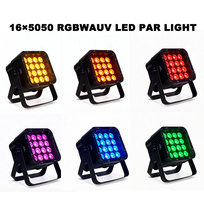 Igracelite 16×12W 10000mAh Battery LED Wash Light, RGBWAP 6-in-1 Wireless DMX IP65 Waterproof LED Stage Light  WiFi APP Control for Events & Outdoor Lighting