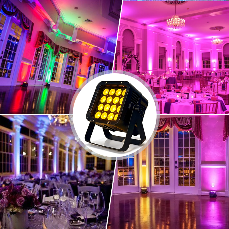 Igracelite 16×12W 10000mAh Battery LED Wash Light, RGBWAP 6-in-1 Wireless DMX IP65 Waterproof LED Stage Light  WiFi APP Control for Events & Outdoor Lighting