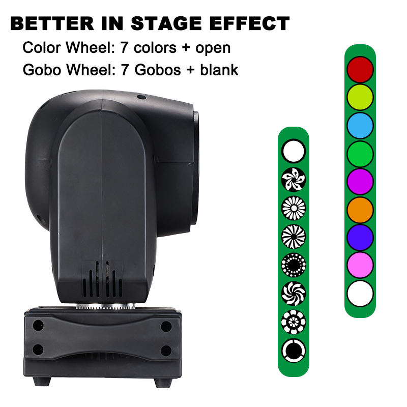 Igracelite Mini 100W LED Spot+B-EYE Rotating  Moving Head Light
