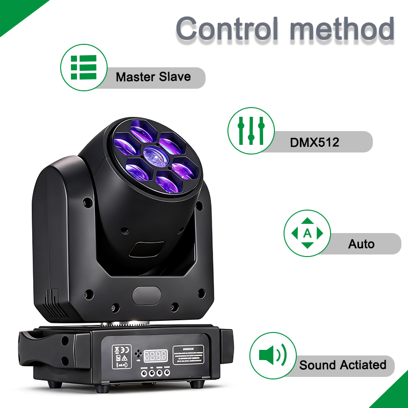 Igracelite Mini 100W LED Spot+B-EYE Rotating  Moving Head Light