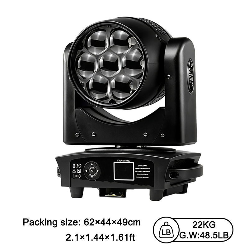 Igracelite Mini 7x40w  Zoom Moving Head Lights