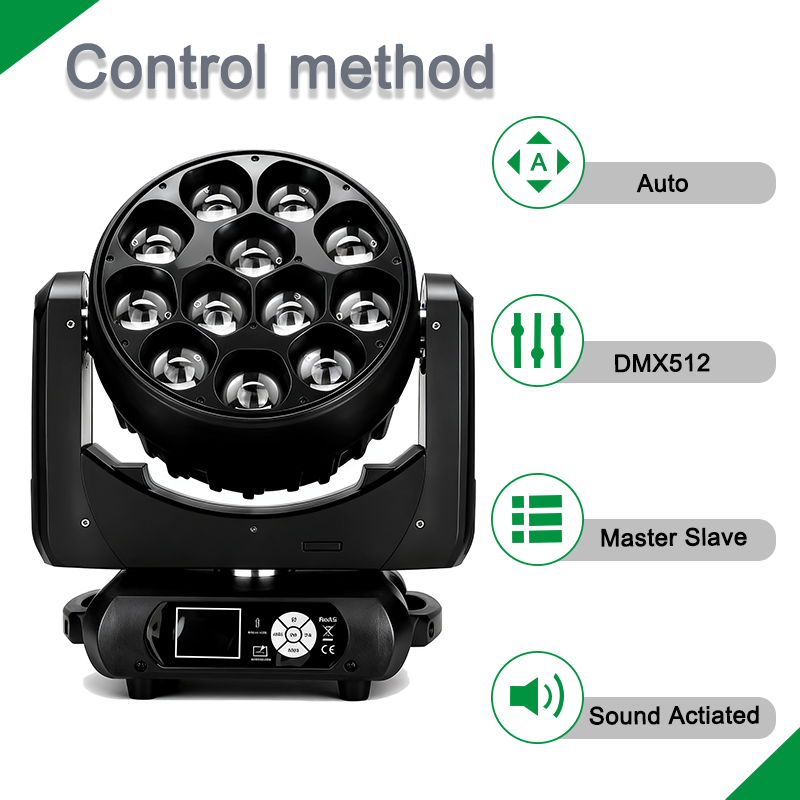 Igracelite 12*40W rgbw 4in1 beam zoom wash Led moving head light