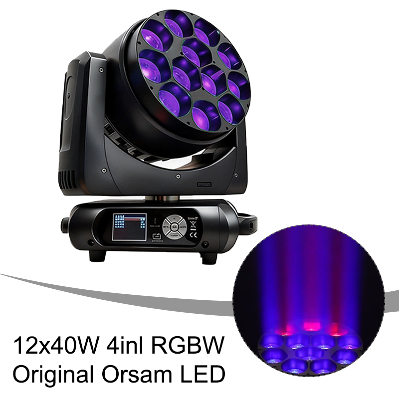 Igracelite 12*40W rgbw 4in1 beam zoom wash Led moving head light