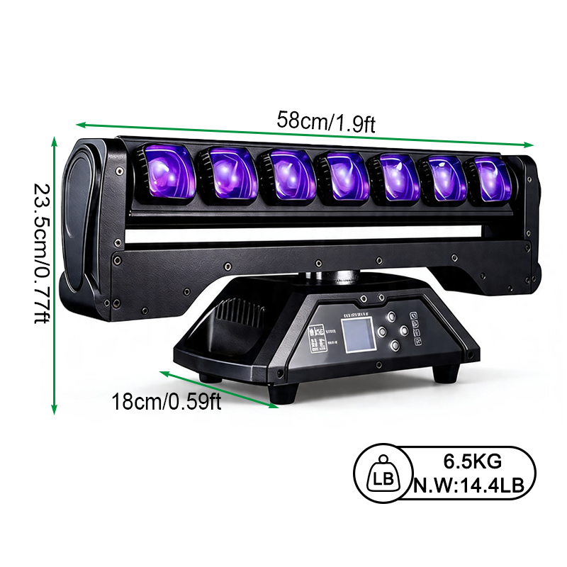 Igracelite 7x25W led bar beam moving head light rgbw
