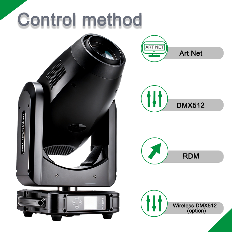 Igracelite 900W LED Moving Head Profile, CMY CTO Mixing, Framing System, 5-50° Zoom