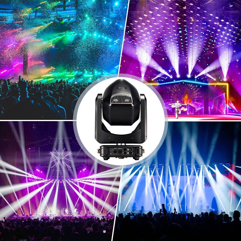 Igracelite 900W LED Moving Head Profile, CMY CTO Mixing, Framing System, 5-50° Zoom