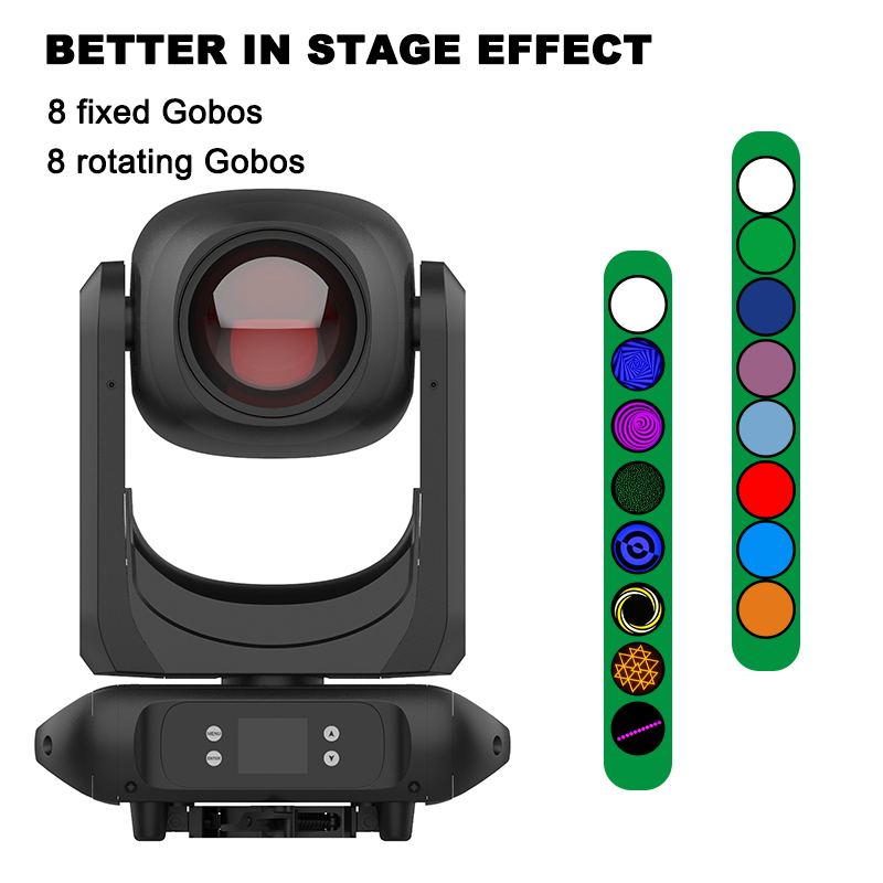 Igracelite 580W LED Moving Head Stage Light, CMY CTO Profile, 8-Blade Framing, 2.8-48° Zoom, DMX512, RDM, sACN, Art-Net