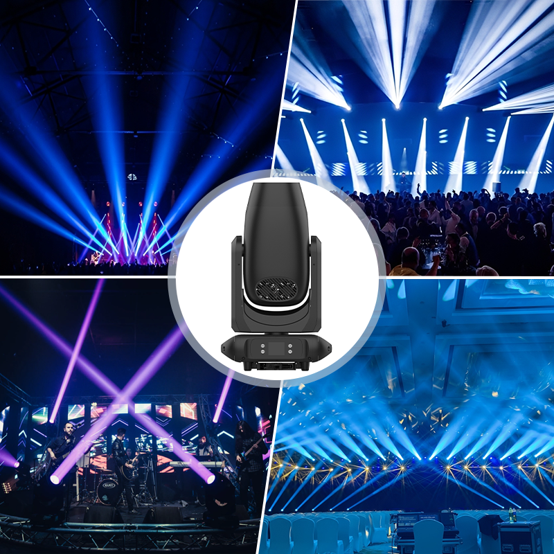 Igracelite 580W LED Moving Head Stage Light, CMY CTO Profile, 8-Blade Framing, 2.8-48° Zoom, DMX512, RDM, sACN, Art-Net