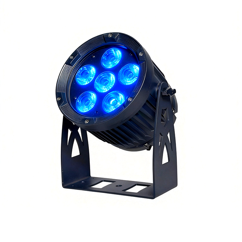 Igracelite 6×18W RGBW UV 6-in-1 IP65 Waterproof Battery Led Par | Wireless DMX Outdoor LED Par Light for Stage, Party & Event Lighting