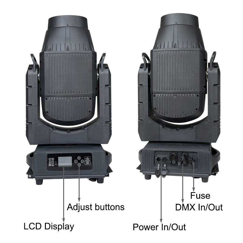Igracelite 550W LED Moving Head BSW CMY, IP66 Outdoor, 2°-35° Motorized Zoom, 6-Facet Prism for Stage & Events