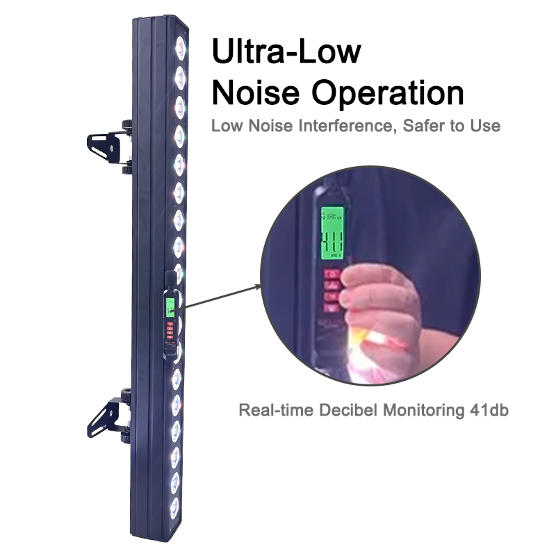 Igracelite IP65 Pixel LED Bar 18x10W RGBW 4-in-1 LED Stage Light, 18-Segment Individual Control, Fanless Silent Outdoor Wall Washer, DMX RDM Support, 103cm 3.4ft Linear Bar for Concerts & Events