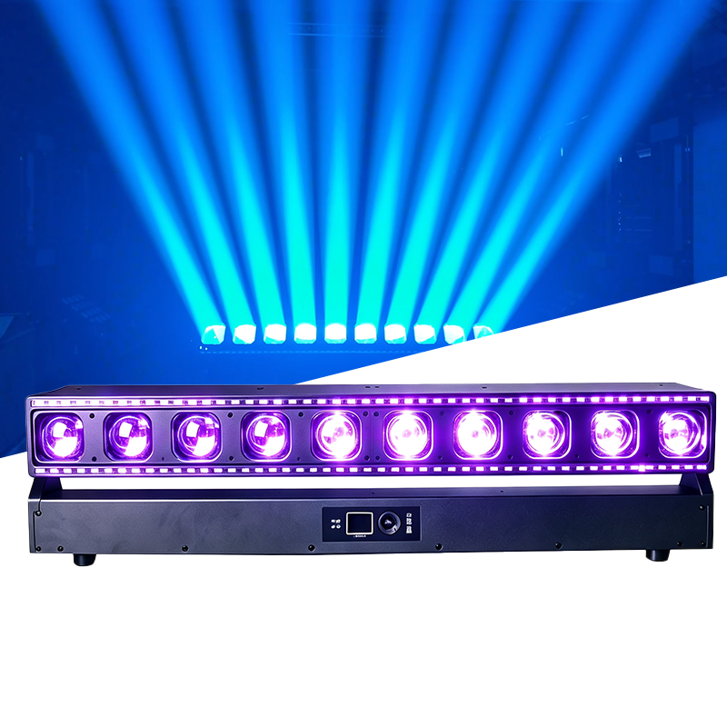 Igracelite 800W 10x60W RGB LED Moving Head Matrix Beam Wash Zoom Stage Light DMX512 RDM Professional Moving Head Light for Disco DJ Nightclub Event Party