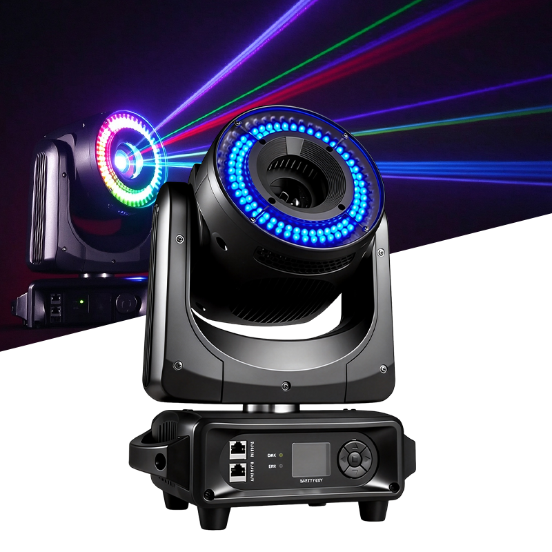 Igracelite 5W Moving Head Animation Laser Light with RGB and Cool White LED Wash for Indoor Stages and Clubs
