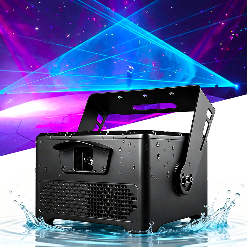 Igracelite 10W/15W/20W IP66 Waterproof Laser Light with RGB Beam and Animation Effects for Outdoor Stages