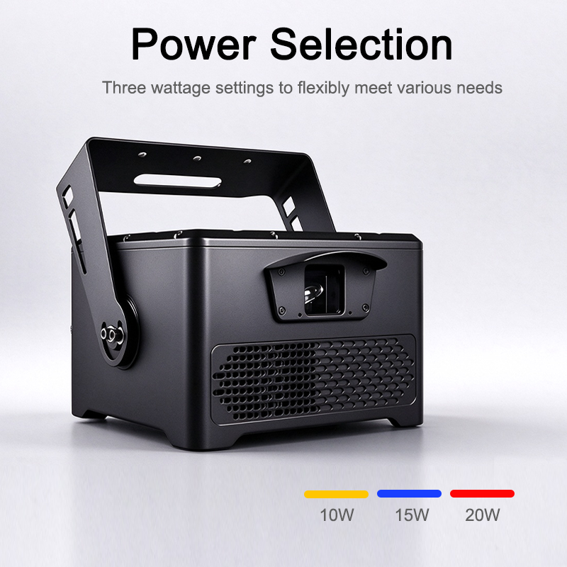 Igracelite 10W/15W/20W IP66 Waterproof Laser Light with RGB Beam and Animation Effects for Outdoor Stages