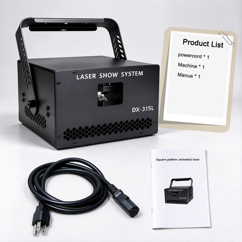 Igracelite 3W Animation Laser Light with Full-Color RGB Beam Effects for Indoor Stages
