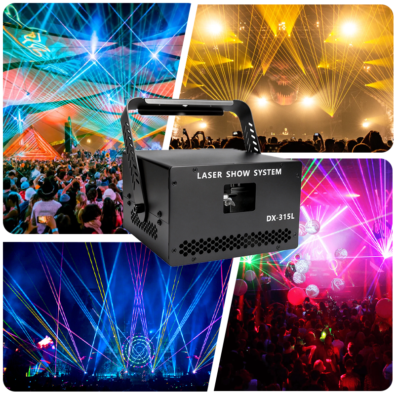 Igracelite 3W Animation Laser Light with Full-Color RGB Beam Effects for Indoor Stages