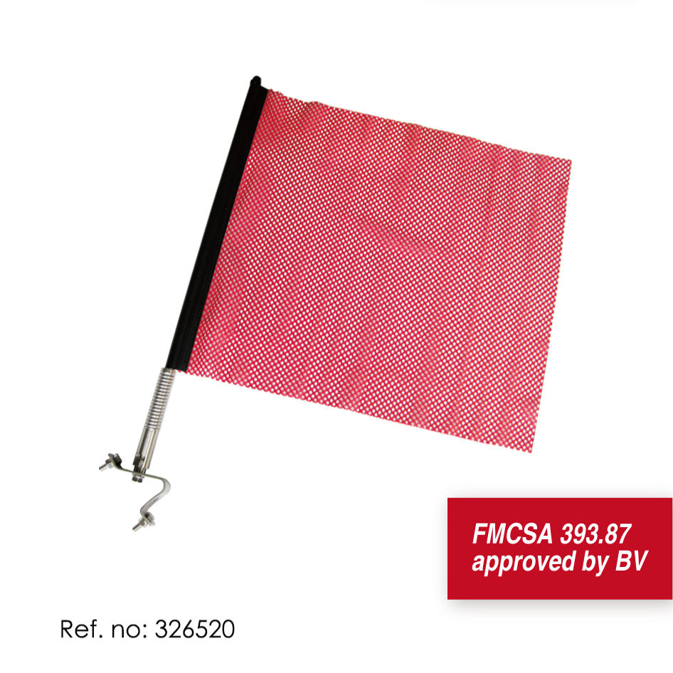 FMCSA 393.87 Approved Mesh Safety Flag With Stainless Steel Rod,Auto ...