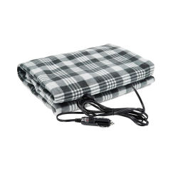 Flame Resistant Electric Car Blanket Heated 12 Volt Travel Throw For Car and RV For Cold Weather