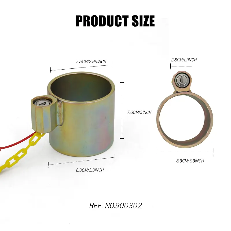 Standard Duty King Pin Lock with 2 Keys,Auto Safety Products