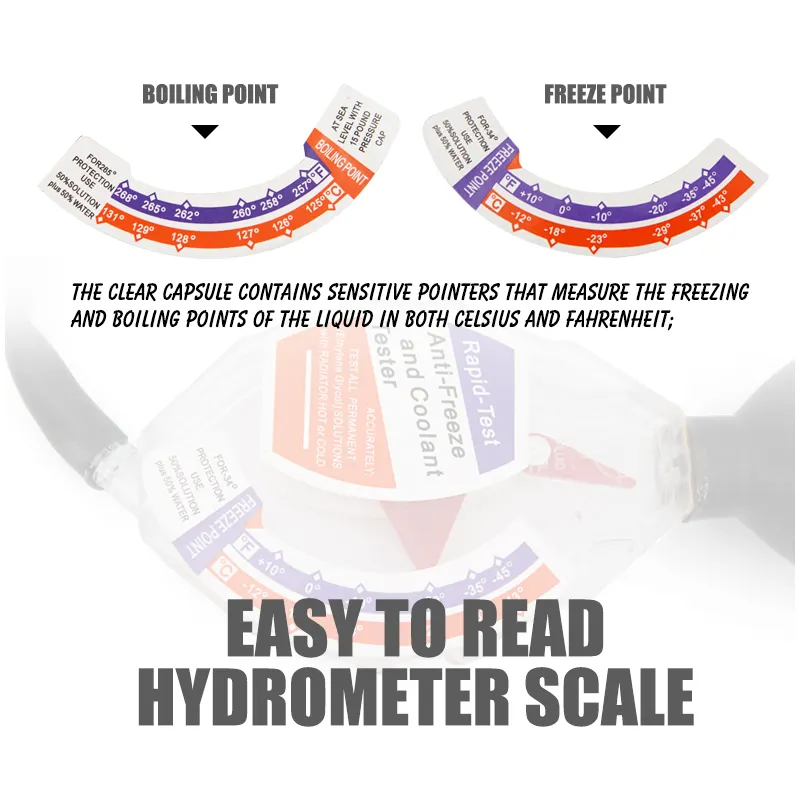 Antifreeze and Coolant Rapidtester Battery Hydrometer Acid Quality
