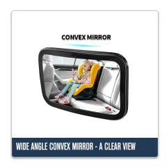 Black Or Oem 26*16cm Rear View Mirror Car Camera Baby Car Back Seat View Mirror