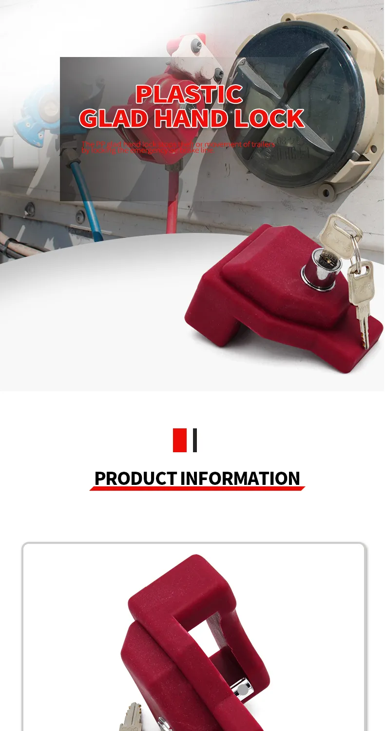 Red PP Plastic Air Brake Glad Hand Gladhand Lock For Tractor Trailer ...
