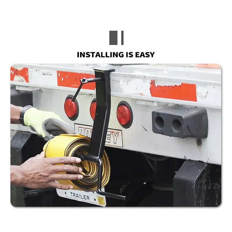 TieDowns Strap Winder Galvanized Steel Rollup Flatbed Trailer Winch