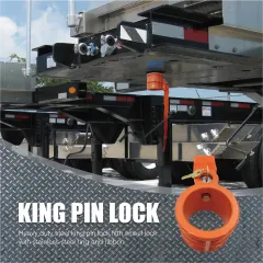 Trailer spare parts truck king pin lock heavy duty truck with 2 keys