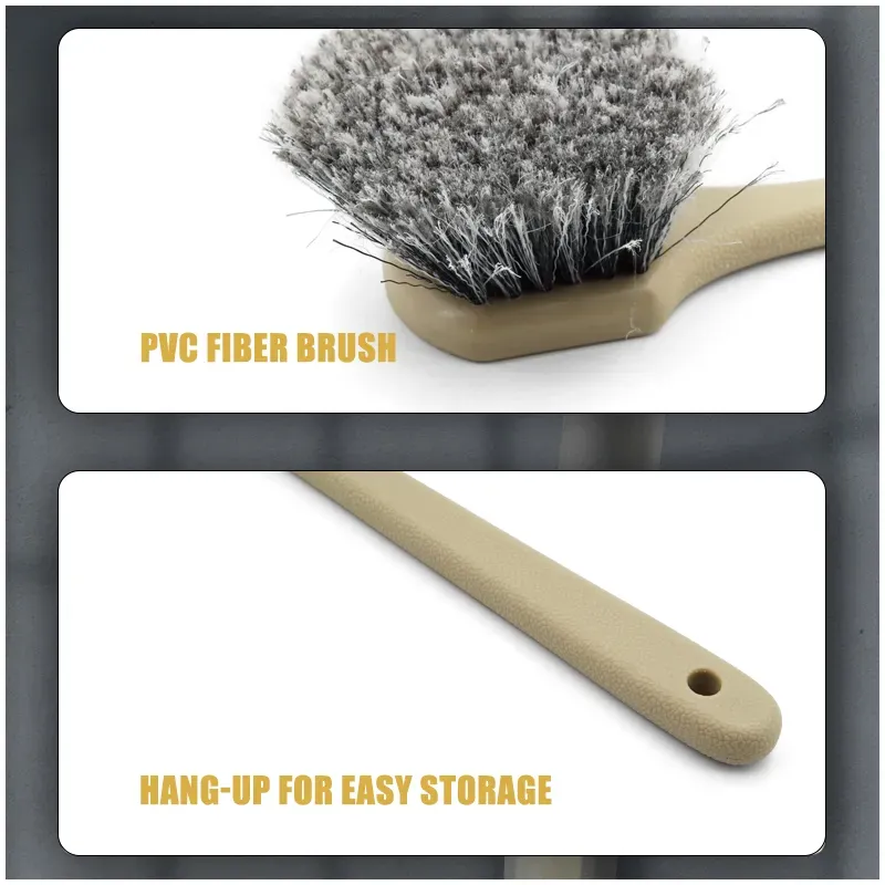 Long PP Handle Multi Scrubber Brush PVC Fiber
