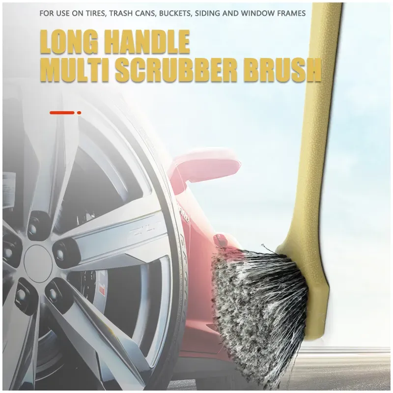 Long PP Handle Multi Scrubber Brush PVC Fiber