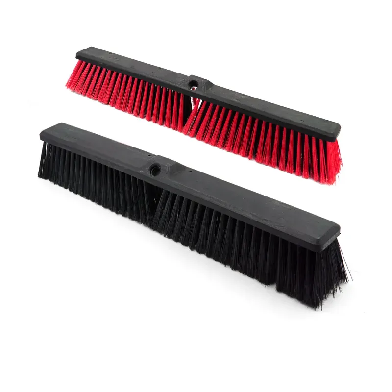Push Broom Brush and Broom Set Heavy-Duty Outdoor Commercial for Cleaning Bathroom Kitchen Patio Garage Deck Concrete Wood Stone