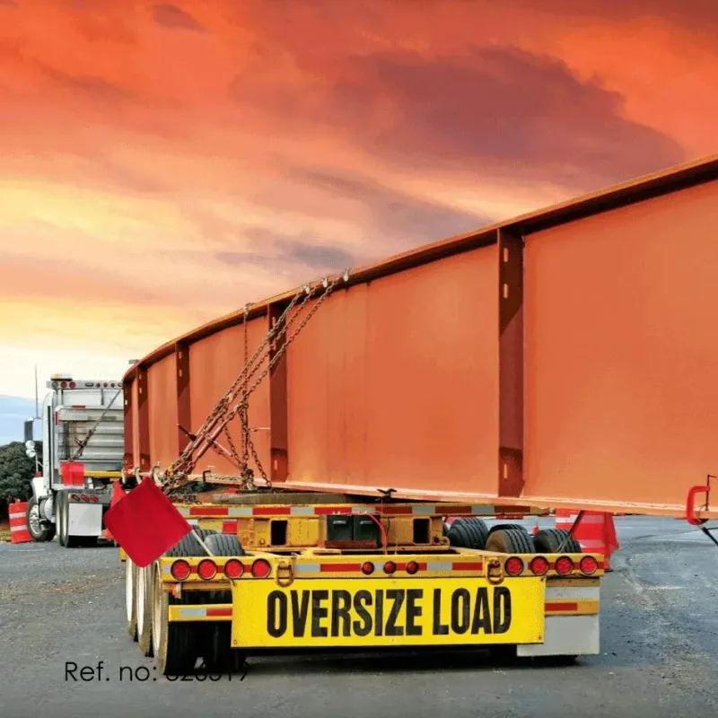 FMCSA 393.87 approved 18 x 18 Inches Red Soild Cotton Safety Flag With ...