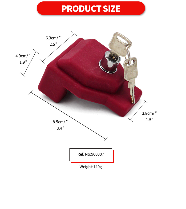 Red PP Plastic Air Brake Glad Hand Gladhand Lock For Tractor Trailer,Heavy Duty Items