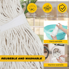 24oz Cotton Open-End Mop Heavy Duty Cotton Mop