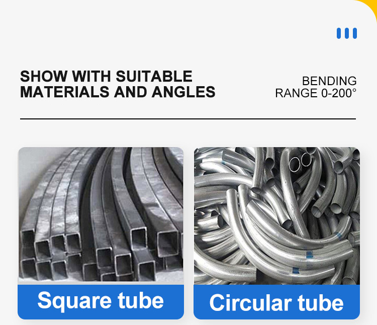 Round and Square Pipe Bending Machine Digital Steel Pipe Bender